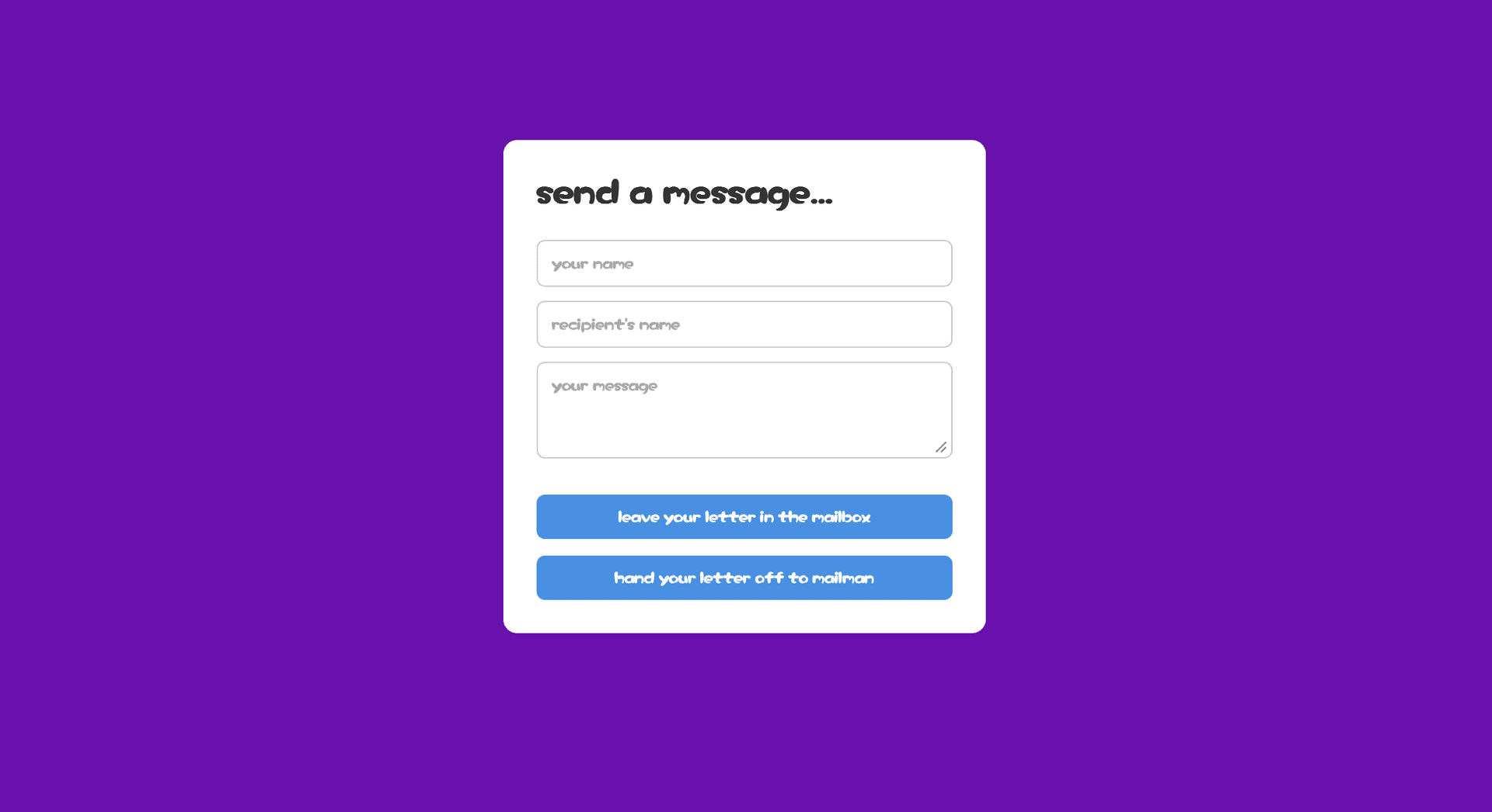 web portal screenshot